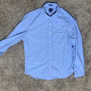 J Crew Flex Washed Classic Blue Button Down